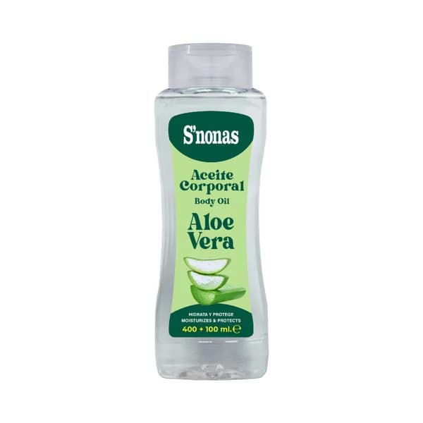 S´NONAS Aceite corporal hidratante y protector con aloe vera 400 ml. - 0.5 l - Imagen del producto en Findit