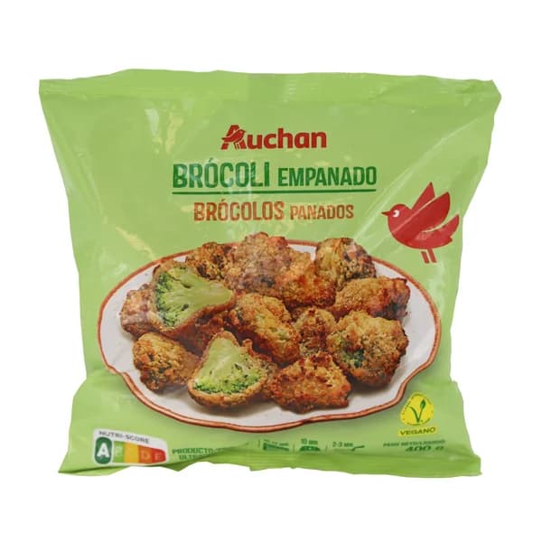 AUCHAN Brócoli empanado 400g - 0.4 kg - Imagen del producto en Findit