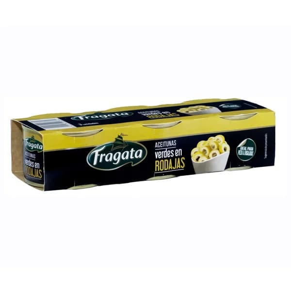 FRAGATA Aceitunas verdes en rodajas pack 3 X 50 g. - 0.15 kg - Imagen del producto en Findit