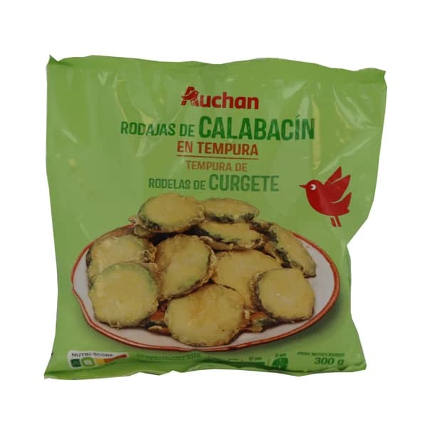 AUCHAN Rodaja de calabacín en tempura 300g - 0.3 kg - Imagen del producto en Findit