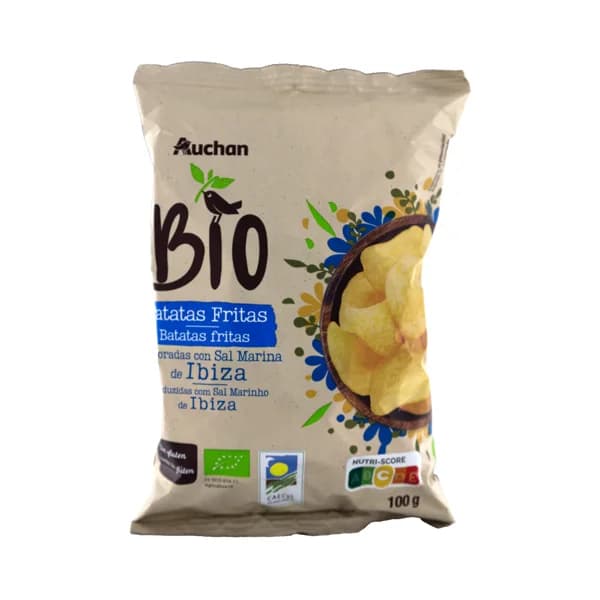 PRODUCTO ALCAMPO Bio Patatas fritas ecológicas, con sal marina de Ibiza bolsa 100 g. - 0.1 kg - Imagen del producto en Findit