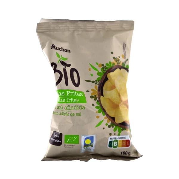 PRODUCTO ALCAMPO Bio Patatas fritas ecológicas sin sal añadida bolsa 100 g. - 0.1 kg - Imagen del producto en Findit
