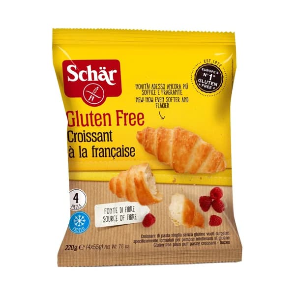 SCHÄR Croissant con mantequilla elaborados sin gluten 220 g. - 0.22 kg - Imagen del producto en Findit