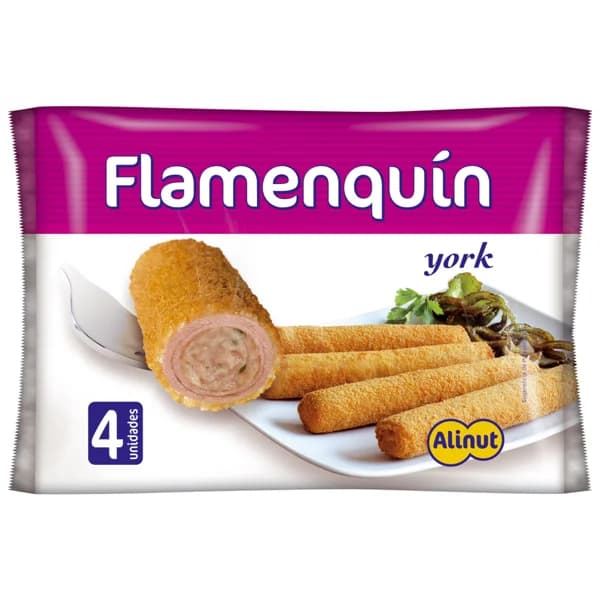 ALINUT Flamenquines rellenos de jamón york y queso 300 g. - 0.3 kg - Imagen del producto en Findit