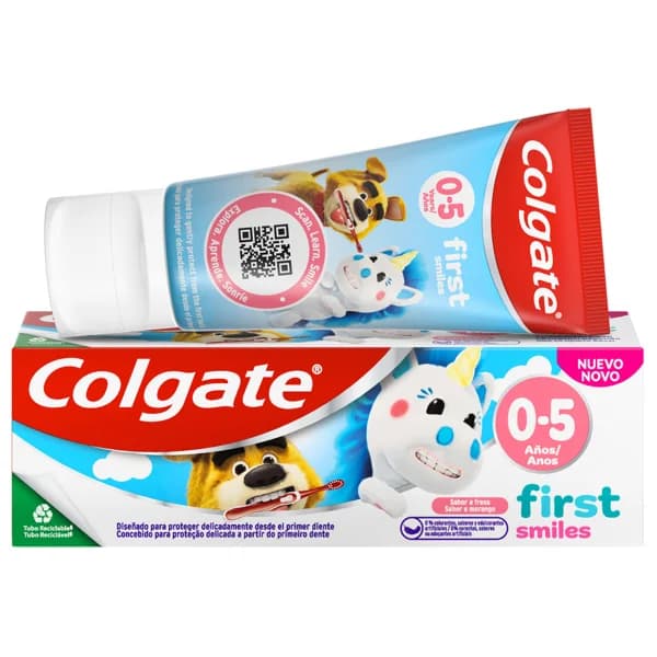 COLGATE First smile Pasta de dientes infantil sabor fresa para niños de 0 a 5 años 50 ml. - 0.05 l - Imagen del producto en Findit