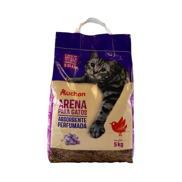 PRODUCTO ALCAMPO Arena absorbente perfumada para gatos 5 kg. - 5 kg - Imagen del producto en Findit