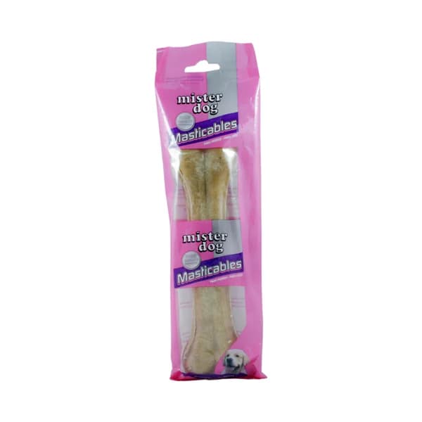 MISTER DOG Hueso masticable de vacuno de 21 centímetros para perros MISTER DOG 1 unidad de 185 gr. - 0.19 kg - Imagen del producto en Findit