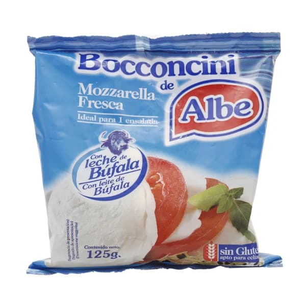 ALBE Mozzarela fresca Bocconcini 125 g. - 0.13 kg - Imagen del producto en Findit