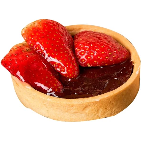 Tartaleta con chocolate y fresas 1 ud. 100 g. - 0.1 kg - Imagen del producto en Findit