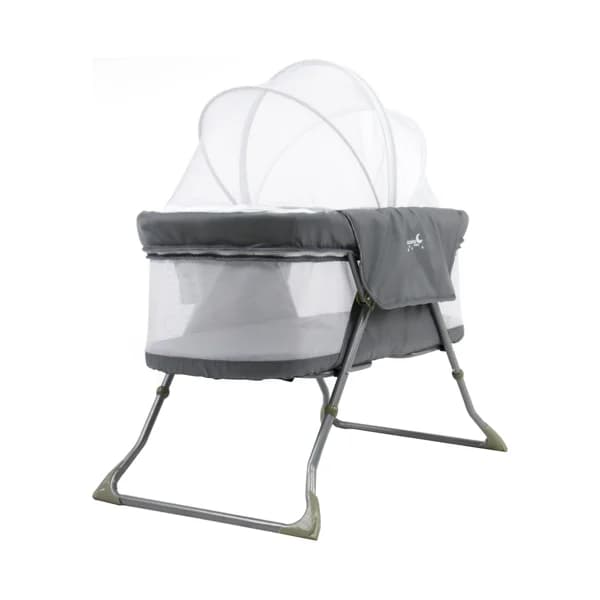 Minicuna plegable, ASALVO, color gris. - 1 ud - Imagen del producto en Findit
