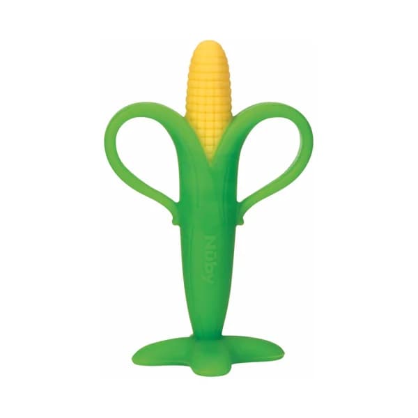 Mordedor vegetal, maíz, color verde y amarillo, NUBY. - 1 ud - Imagen del producto en Findit