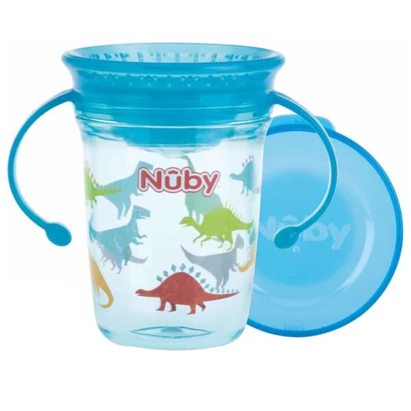 Taza con dos asas, azul, 240ml, NUBY. - 1 ud - Imagen del producto en Findit