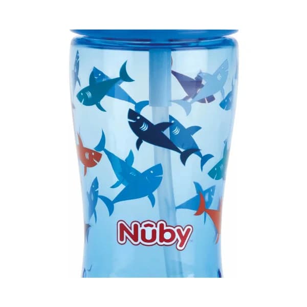 Taza Flip-It de Tritan con pajita, 360ml, NUBY. - 1 ud - Imagen del producto en Findit