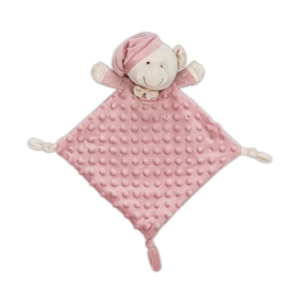 Set de manta burbuja + doudou, color rosa, INTERBABY. - 1 ud - Imagen del producto en Findit