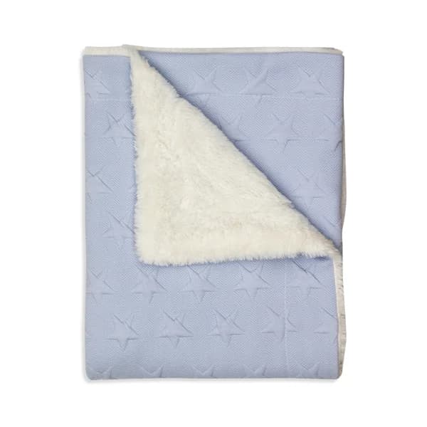 Manta para cuna, color azul, PISPAS. - 1 ud - Imagen del producto en Findit