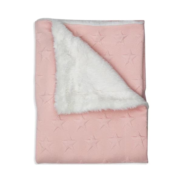 Manta para cuna, color rosa, PISPAS. - 1 ud - Imagen del producto en Findit