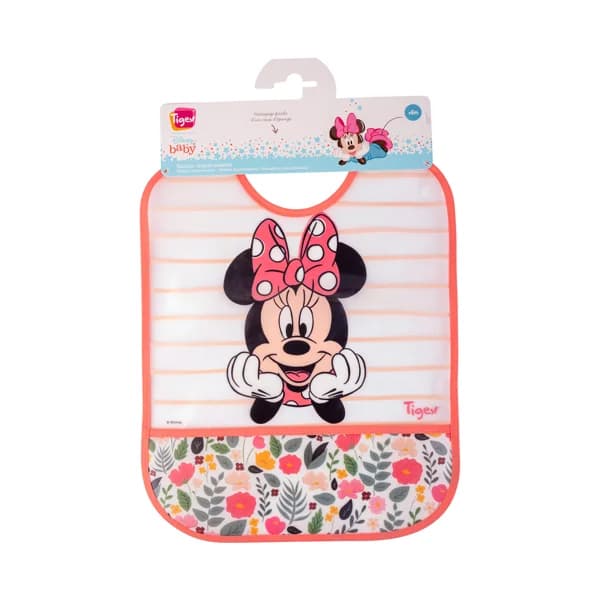 Babero de rizo con lazos, MINNIE. - 1 ud - Imagen del producto en Findit