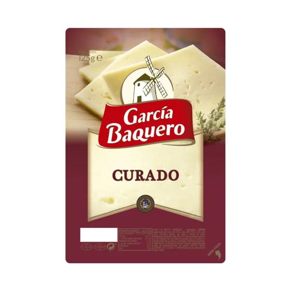 GARCÍA BAQUERO Queso curado en lonchas GARCÍA BAQUERO 125 g. - 0.12 kg - Imagen del producto en Findit