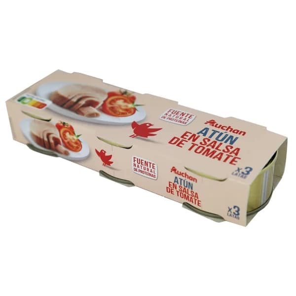 PRODUCTO ALCAMPO Atún en tomate lata de 52 g. pack de 3 uds. - 0.16 kg - Imagen del producto en Findit