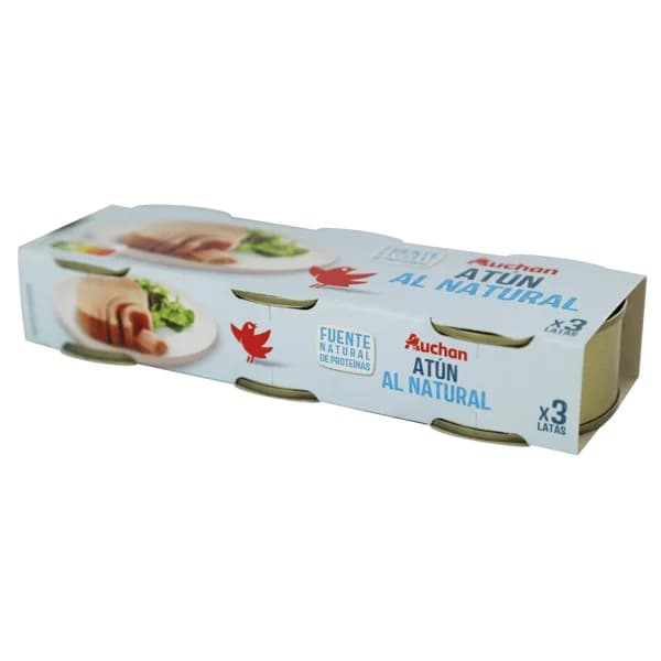 PRODUCTO ALCAMPO Atún al natural pack 3 uds. x 56 g. - 0.17 kg - Imagen del producto en Findit