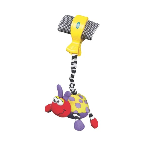 Mariquita de peluche colgante,  con broche para fijarla a objetos y superficies, PLAYGRO. - 1 ud - Imagen del producto en Findit