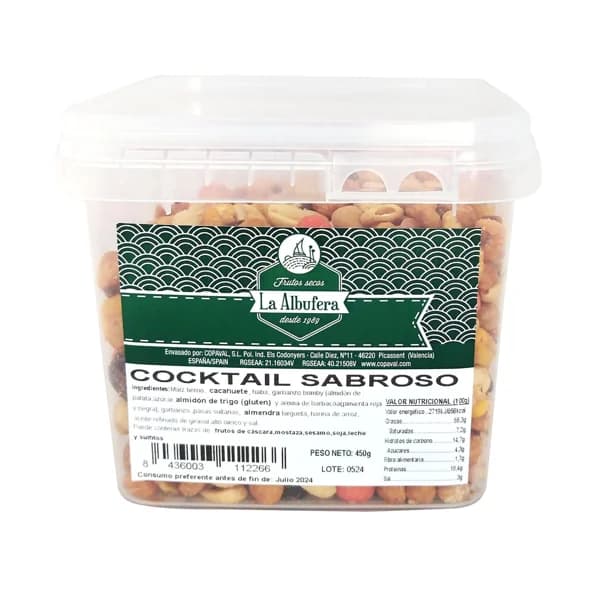 LA ALBUFERA Cocktail frutos secos, sabroso 450 g. - 0.45 kg - Imagen del producto en Findit