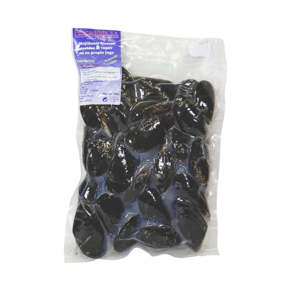 PESCADONA, S.A. Mejillones frescos cocidos al vapor en su propio jugo PESCADONA 1 kg. - 1 kg - Imagen del producto en Findit