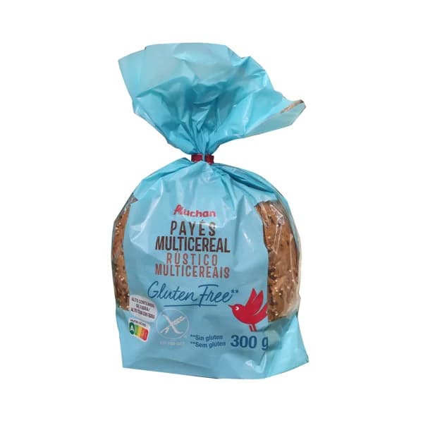 PRODUCTO ALCAMPO Pan de payés multicereales sin gluten 300 g. - 0.3 kg - Imagen del producto en Findit