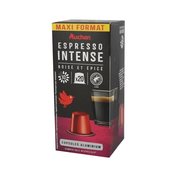 PRODUCTO ALCAMPO Café en cápsulas Espresso Intenso I10, 20 uds. - 0.1 kg - Imagen del producto en Findit