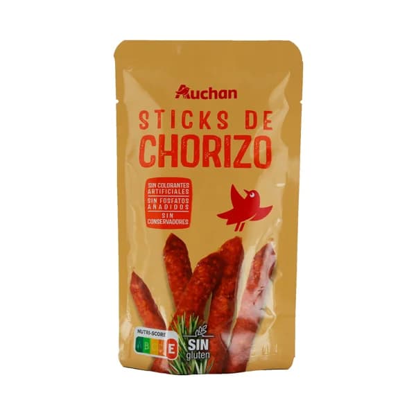 AUCHAN Sticks de chorizo 50 g. Producto Alcampo - 0.05 kg - Imagen del producto en Findit