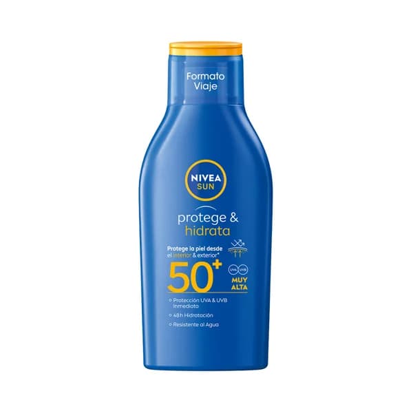 NIVEA Sun protege & hidrata Protector solar hidratante en crema con FPS 50+ (muy alto) 100 ml. - 0.1 l - Imagen del producto en Findit