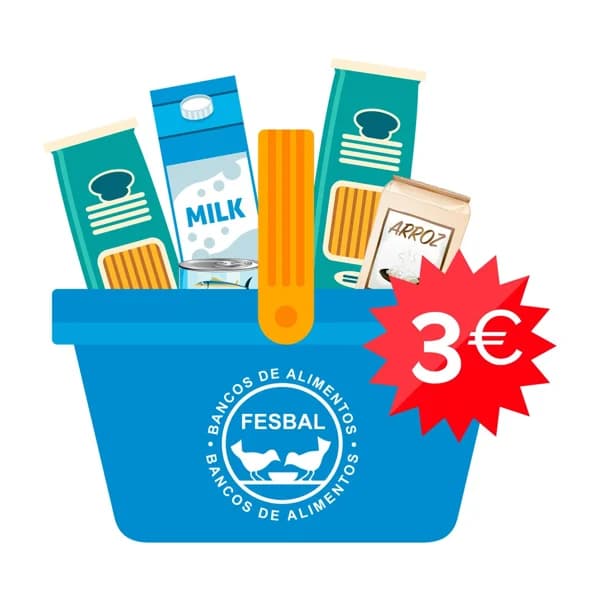 Donación de 3€ a la Federación de BANCOS DE ALIMENTOS Campaña La Gran Recogida de Alimentos 2023. - 1 ud - Imagen del producto en Findit