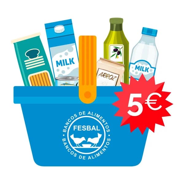 Donación de 5€ a la Federación de BANCOS DE ALIMENTOS Campaña La Gran Recogida de Alimentos 2023. - 1 ud - Imagen del producto en Findit