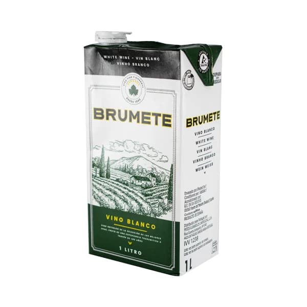 BRUMETE Vino blanco de mesa brick 1 l. - 1 l - Imagen del producto en Findit