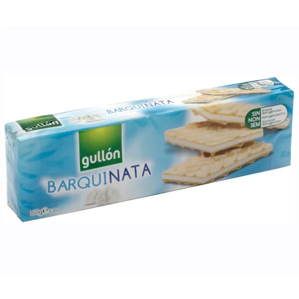 GULLÓN Barquinata Galletas de barquillo rellenas de nata 150 g - 0.15 kg - Imagen del producto en Findit