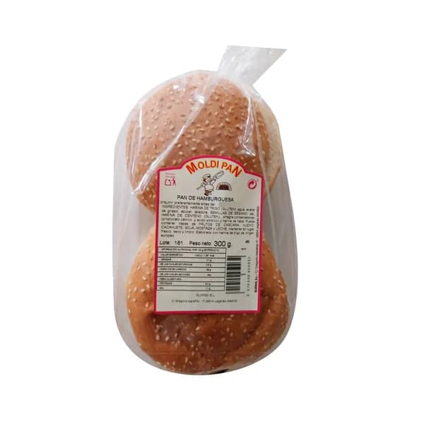 MOLDIPAN Pan de hamburguesas moldipan 4 uds 300 gr. - 0.3 kg - Imagen del producto en Findit