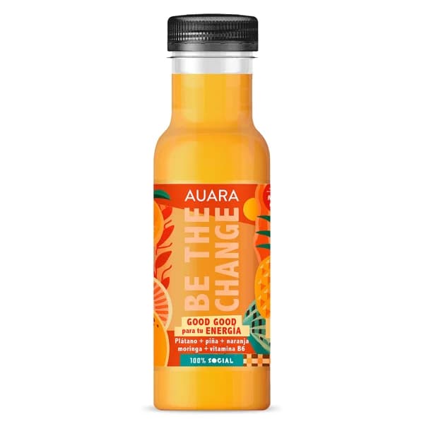 Zumo energía 100% exprimido Auara botella 33 cl - 0.33 l - Imagen del producto en Findit