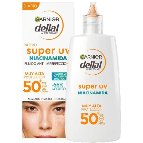 Crema solar facial con niacinamida FP50+DELIAL, bote 40 ml - 1 ud - Imagen del producto en Findit