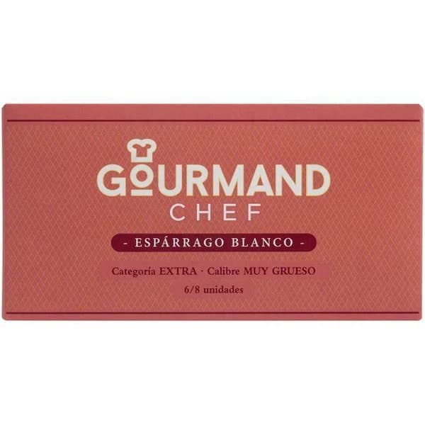 Espárrago 6/8 piezas muy grueso GOURMAND CHEF, lata 250 g - 0.25 kg - Imagen del producto en Findit