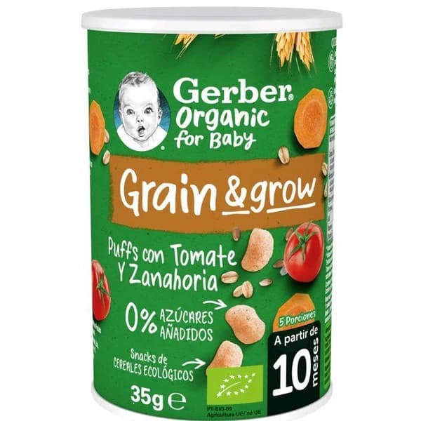 Snack de naranja y zanahoria GERBER, lata 35 g - 0.04 kg - Imagen del producto en Findit