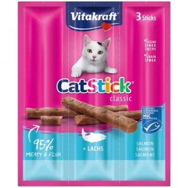 Vitakraft Stick Snack para Gato de Salmón - 3 ud - Imagen del producto en Findit