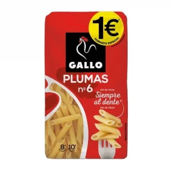 Pasta plumas Gallo 400 g. - 0.4 kg - Imagen del producto en Findit