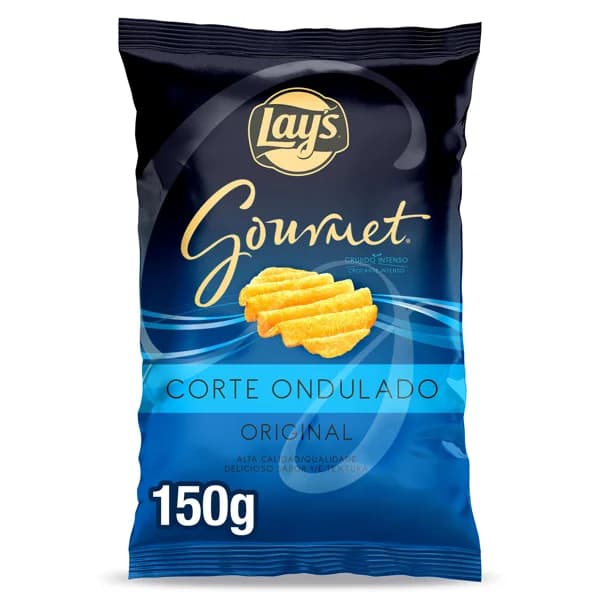 Patatas fritas gourmet wavy sal Lay's bolsa 150 g - 0.15 kg - Imagen del producto en Findit