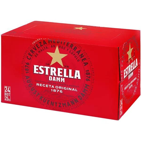 Cerveza ESTRELLA DAMM, pack 24x25 cl - 6 l - Imagen del producto en Findit