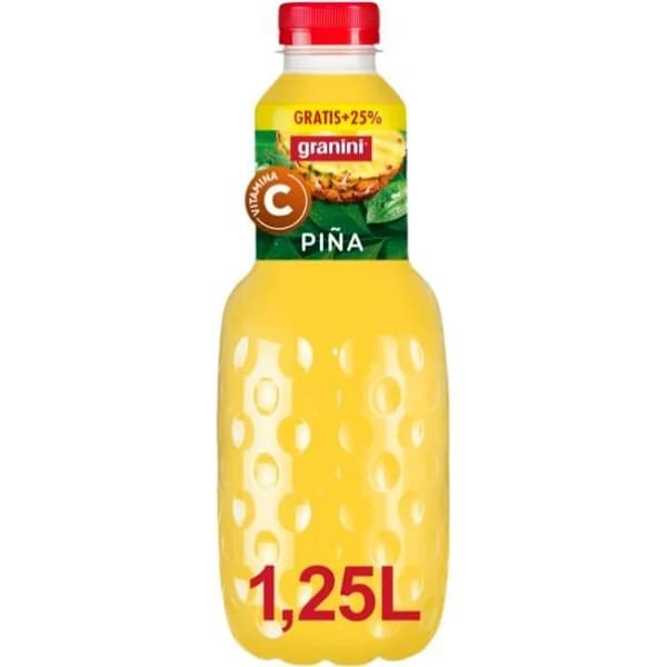 Néctar de piña GRANINI, botella 1,25 litros - 1 ud - Imagen del producto en Findit
