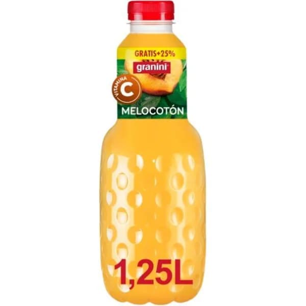 Nectar de melocotón GRANINI, botella, 1,25 litros - 1 ud - Imagen del producto en Findit