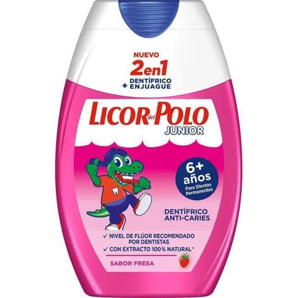 Dentífrico junior 2en1 LICOR DEL POLO, bote 75 ml - 1 ud - Imagen del producto en Findit