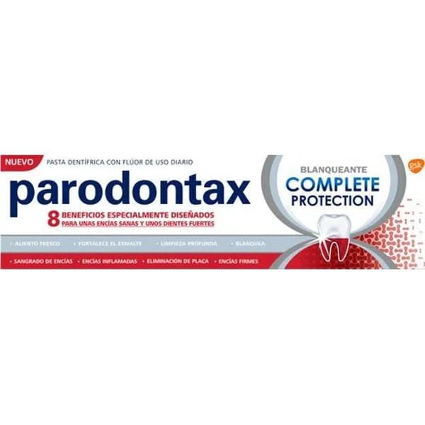 Dentífrico complete blanqueante PARODONTAX, tubo 75 ml - 1 ud - Imagen del producto en Findit