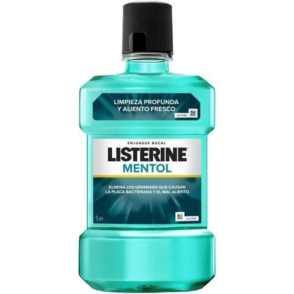 Enjuague bucal mentol LISTERINE, botella 1 litro - 1 ud - Imagen del producto en Findit