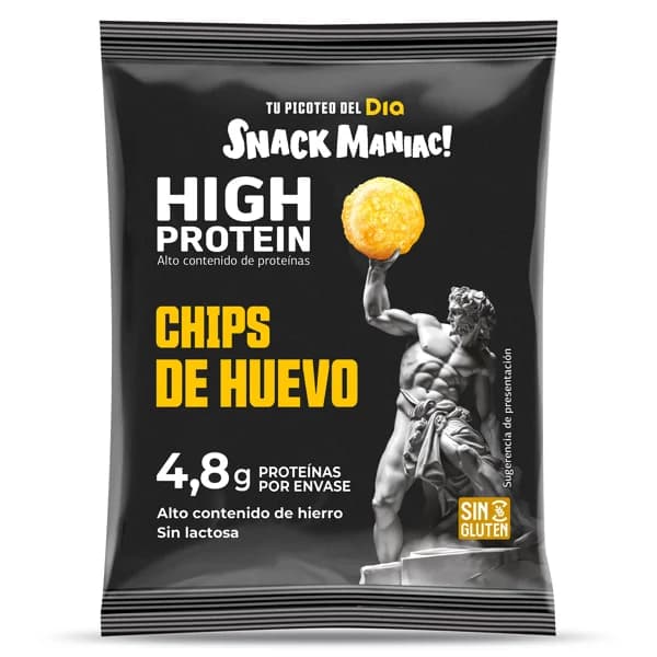 Chips de huevo alta en proteínas Snack Maniac de Dia bolsa 10 g - 0.01 ud - Imagen del producto en Findit